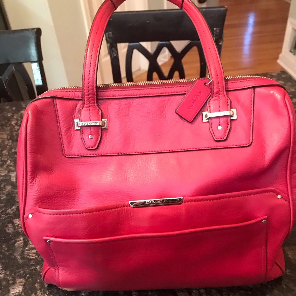 Authentic Cranberry Coach bag!